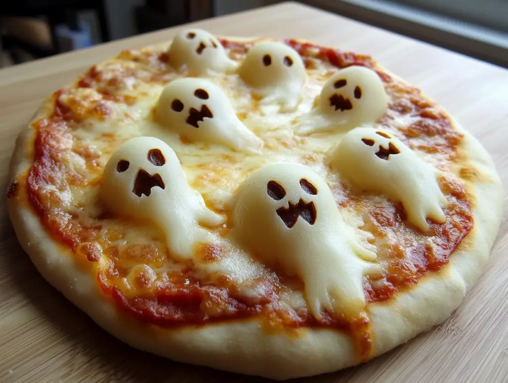 Halloween Ghost Pizza