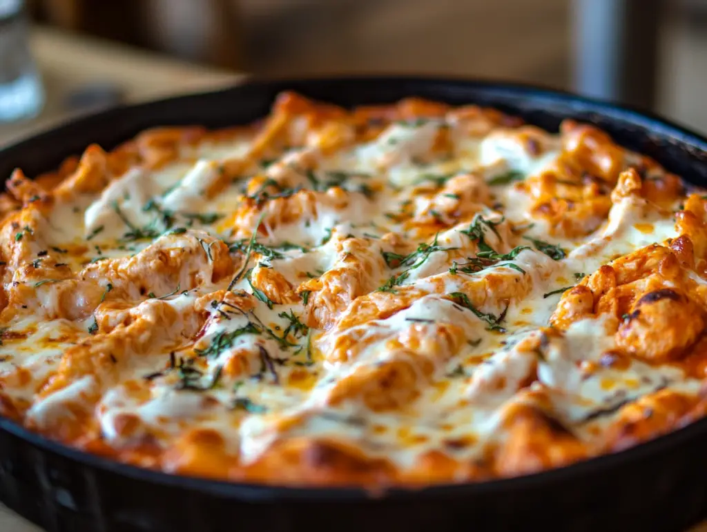 Spicy, creamy, and deliciously cheesy Buffalo Chicken Dip—perfect for parties, game days, and gatherings! Ready in under 30 minutes.