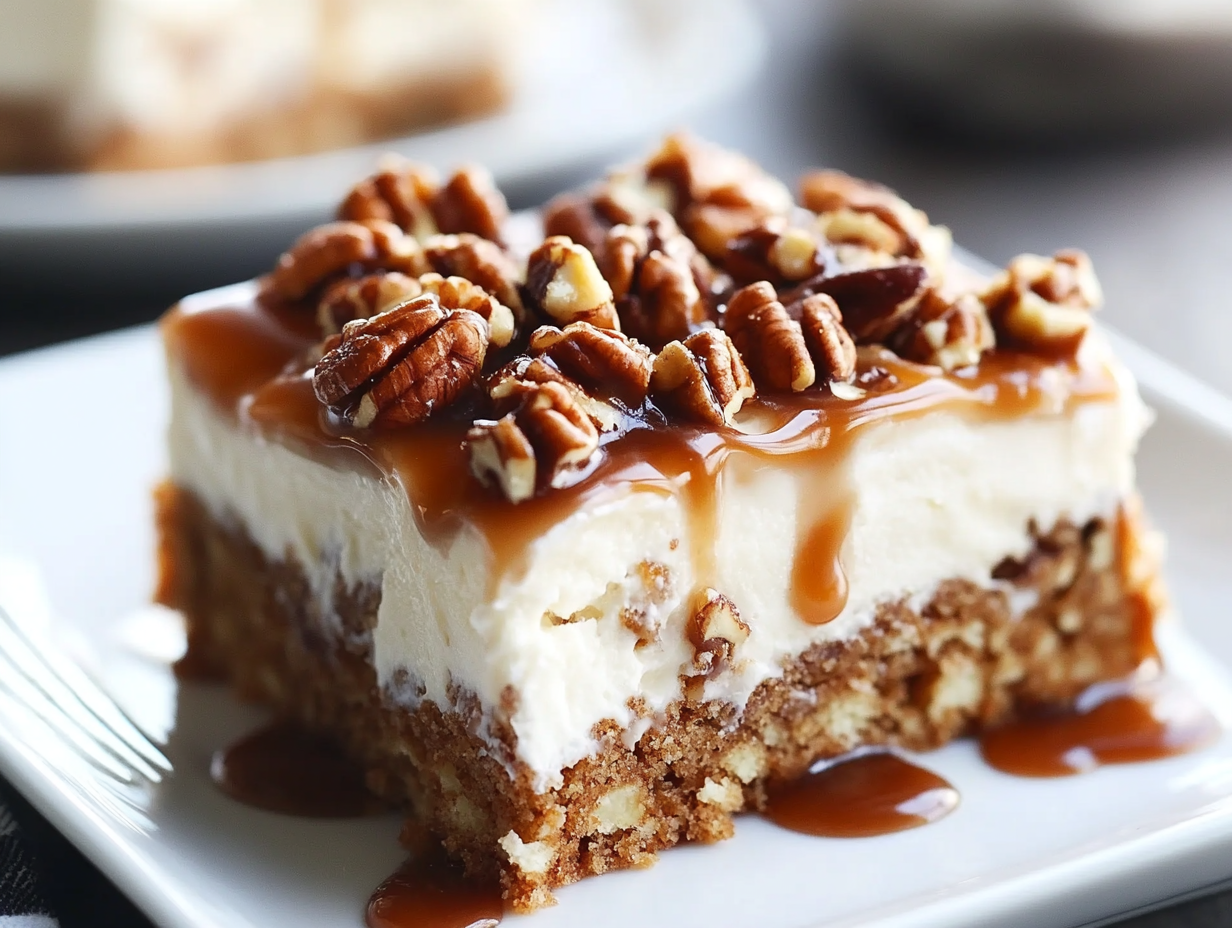 Butter Pecan Praline Poke Cake