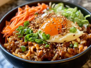 Try this quick and healthy Egg Roll in a Bowl recipe! It’s a flavorful, low-carb meal packed with veggies and protein. Ready in 20 minutes!