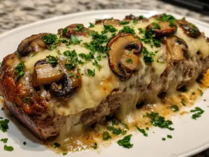 Mushroom Swiss Cheese Meatloaf