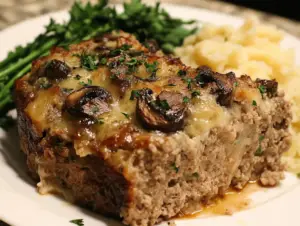 Mushroom Swiss Cheese Meatloaf