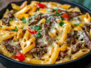 Philly Cheesesteak Pasta