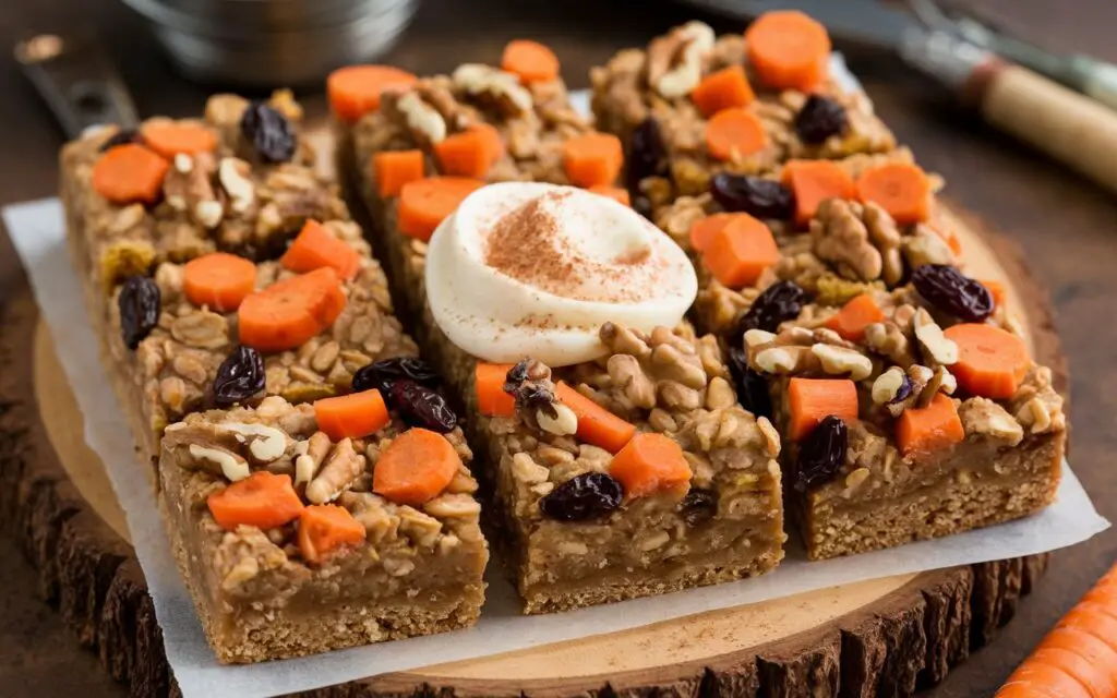 Carrot Cake Oatmeal Bars