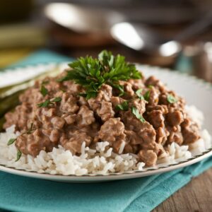 Ground Beef Stroganoff