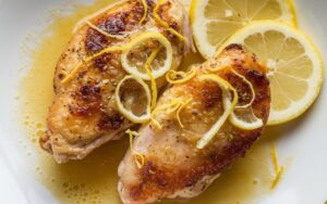 Lemon Chicken with Butter Sauce