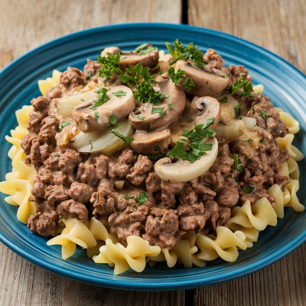 Ground Beef Stroganoff