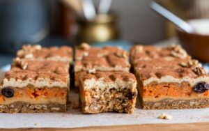 Carrot Cake Oatmeal Bars