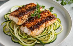 Blackened Tilapia with Zucchini Noodles