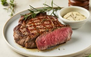 Pan-Seared Steak with Rosemary Butter