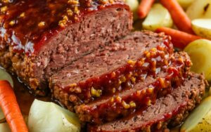 Homemade Meatloaf with Glaze