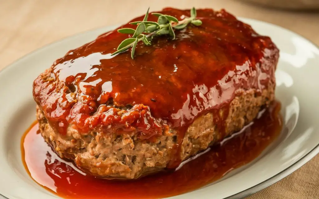 Homemade Meatloaf with Glaze