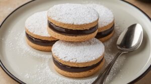 Espresso shortbread cookies with coffee flavor and buttery texture, perfect for a sweet treat or coffee pairing.

