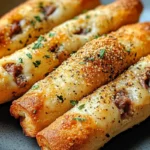 Philly Cheesesteak Stuffed Cheesy Breadsticks