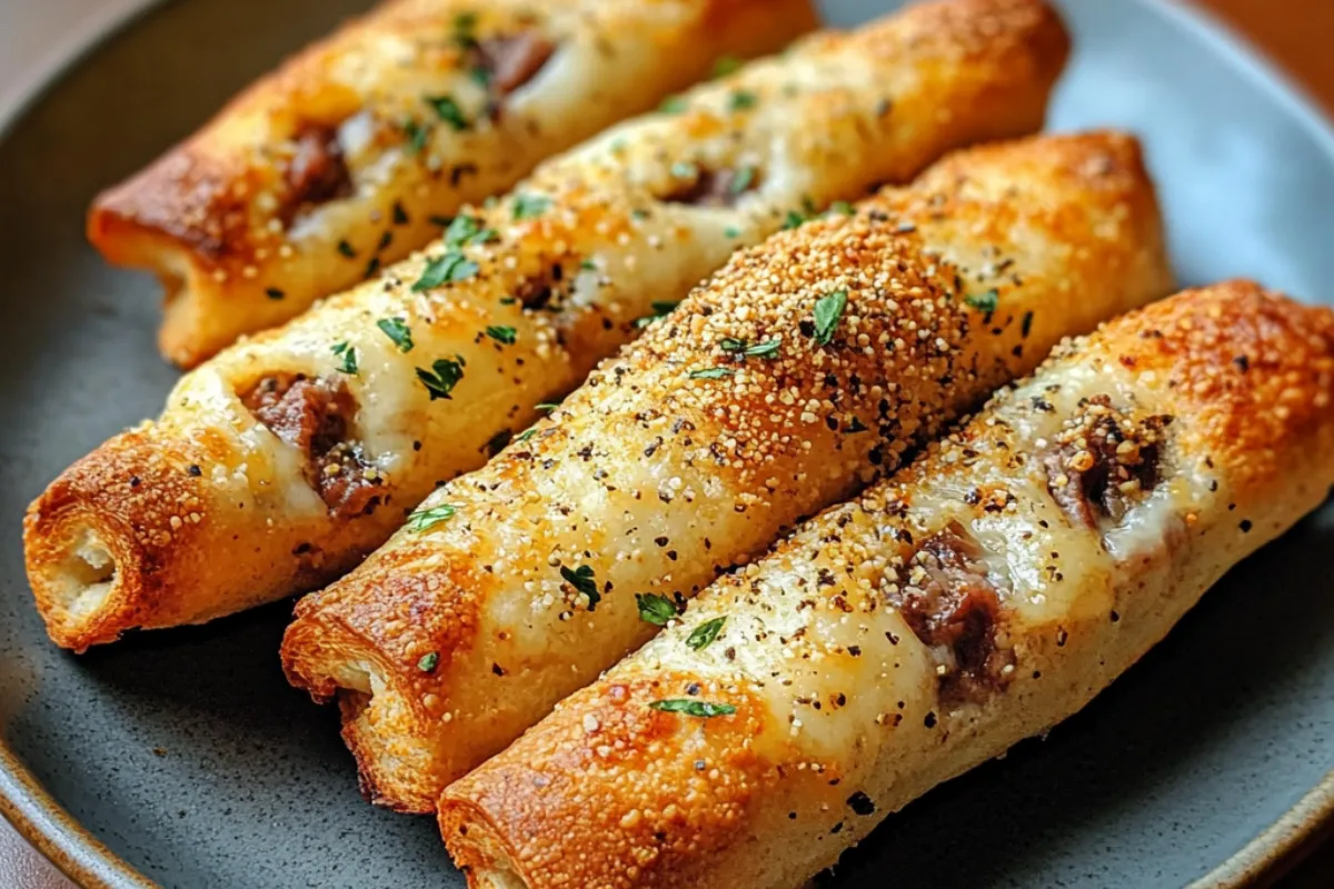 Philly Cheesesteak Stuffed Cheesy Breadsticks