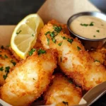 Crispy fish fillets coated with unbelievable fish batter, fried to golden perfection