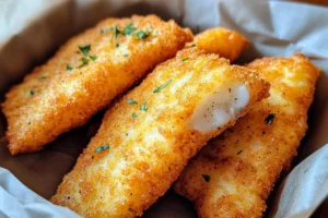 Crispy fish fillets coated with unbelievable fish batter, fried to golden perfection

