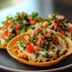 "Indian Fry Bread Tacos with ground beef, lettuce, tomatoes, and cheddar cheese on a crispy fry bread base."