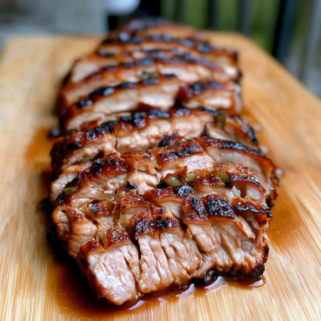 A delicious plate of Cuban Mojo Pork with tender pork shoulder marinated in garlic and citrus mojo sauce.