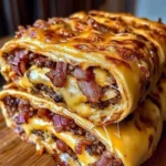 Garlic Butter Bacon Cheeseburger Rollups – Easy Cheesy Snack