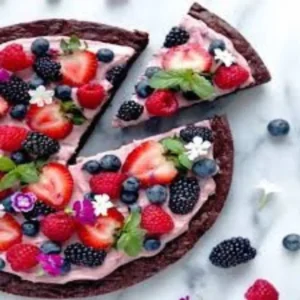 Easy White Chocolate Brownie Pizza – Fun Dessert for Parties