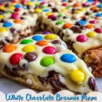 Easy White Chocolate Brownie Pizza – Fun Dessert for Parties