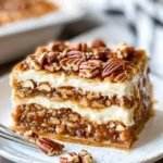 Pecan Pie Lasagna – No-Bake Dessert with Layers of Creamy Pecan Bliss