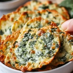 Spinach Dip Cheese Crisps – Easy Low-Carb Snack in 15 Minutes