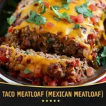 Zesty Mexican Taco Meatloaf – Bold, Cheesy, and Easy Dinner Recipe