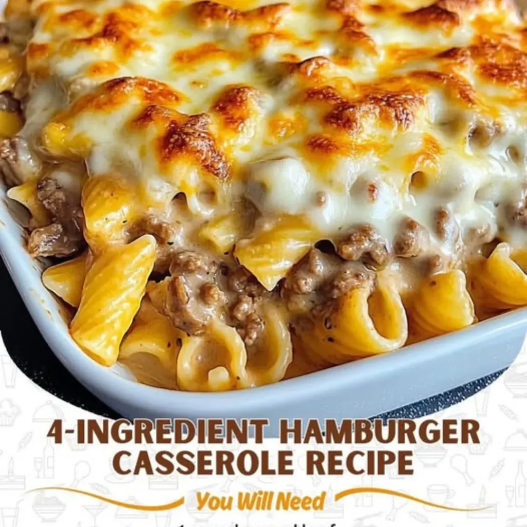 4-Ingredient Hamburger Casserole Recipe | Easy & Cheesy Weeknight Dinner