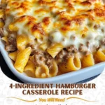 4-Ingredient Hamburger Casserole Recipe | Easy & Cheesy Weeknight Dinner