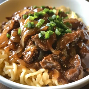 French Onion Beef and Noodles – Easy Comfort Food Recipe
