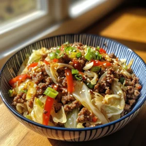 Healthy Chinese Ground Beef & Cabbage Stir Fry | Easy 30-Minute Meal