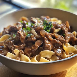 French Onion Beef and Noodles – Easy Comfort Food Recipe