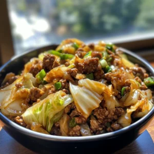 Healthy Chinese Ground Beef & Cabbage Stir Fry | Easy 30-Minute Meal