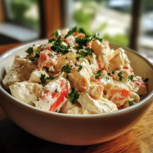 Creamy Crab Salad Recipe – Quick, Chilled & Flavor-Packed