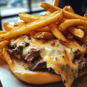 Frites au Steak et Fromage façon Philadelphie | Recette Gourmande et Facile