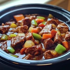 Pepper Steak in a Crock Pot – Tender, Easy, and Flavor-Packed!