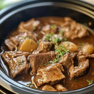 Pepper Steak in a Crock Pot – Tender, Easy, and Flavor-Packed!