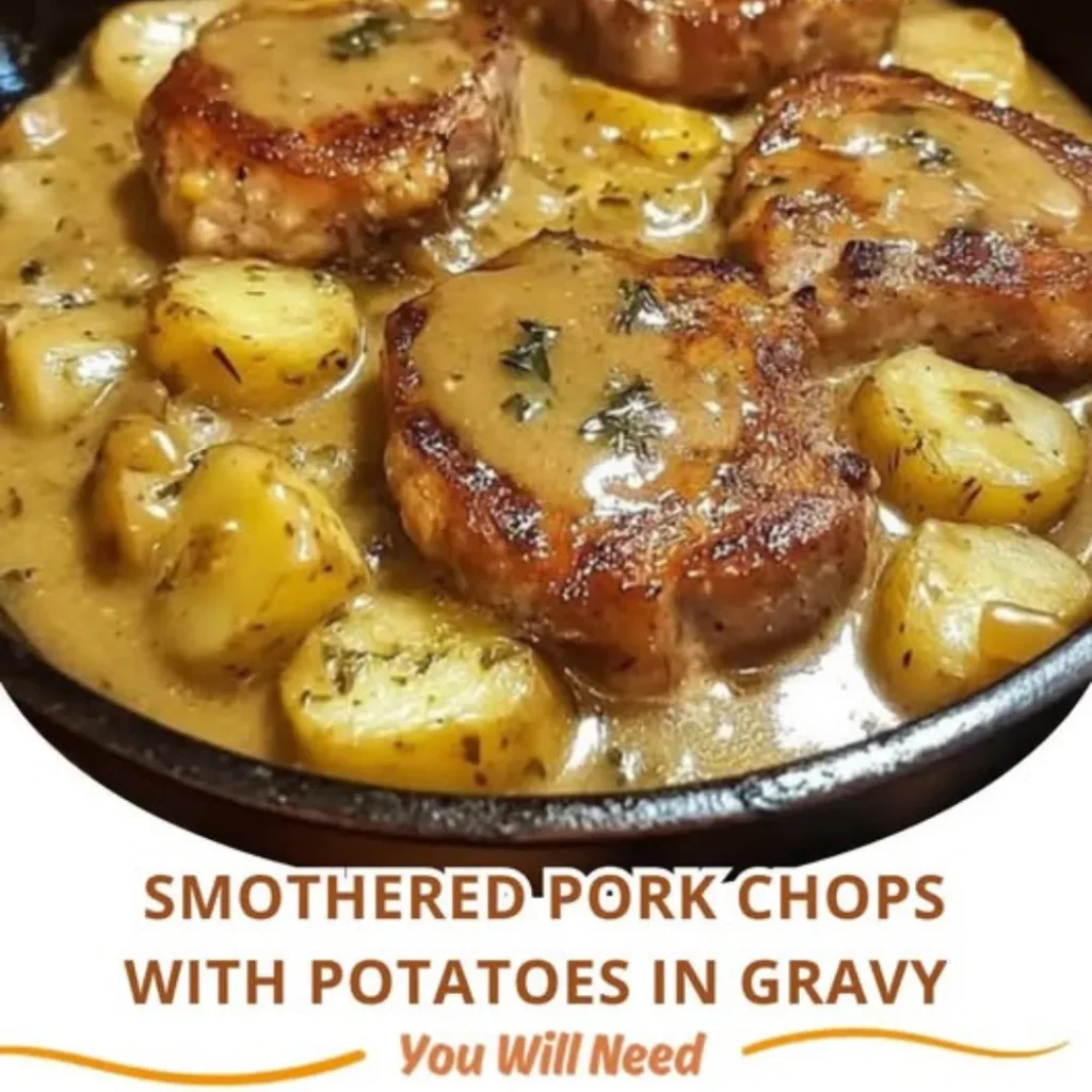 Smothered Pork Chops with Potatoes | Easy One-Pan Comfort Food