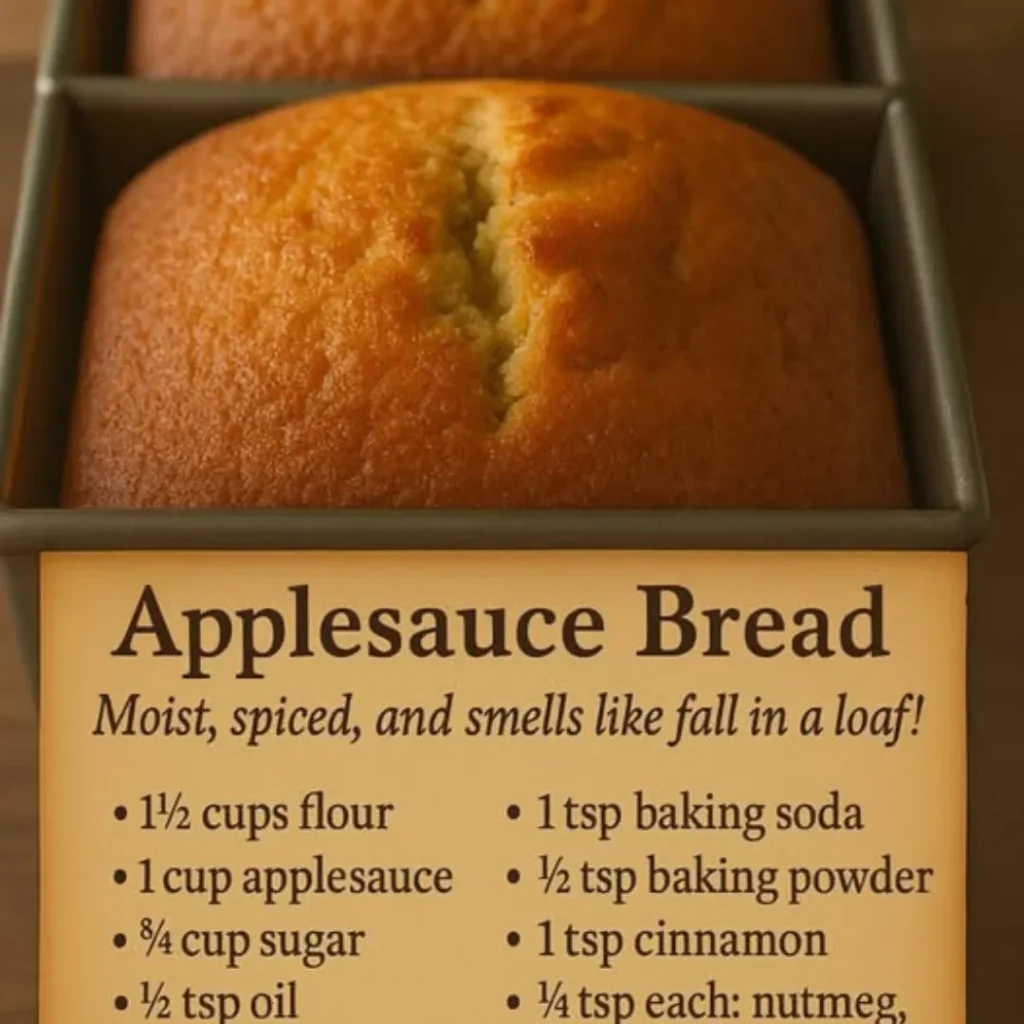 Moist & Easy Applesauce Made Bread – No Mixer Needed!