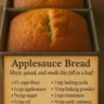 Moist & Easy Applesauce Made Bread – No Mixer Needed!