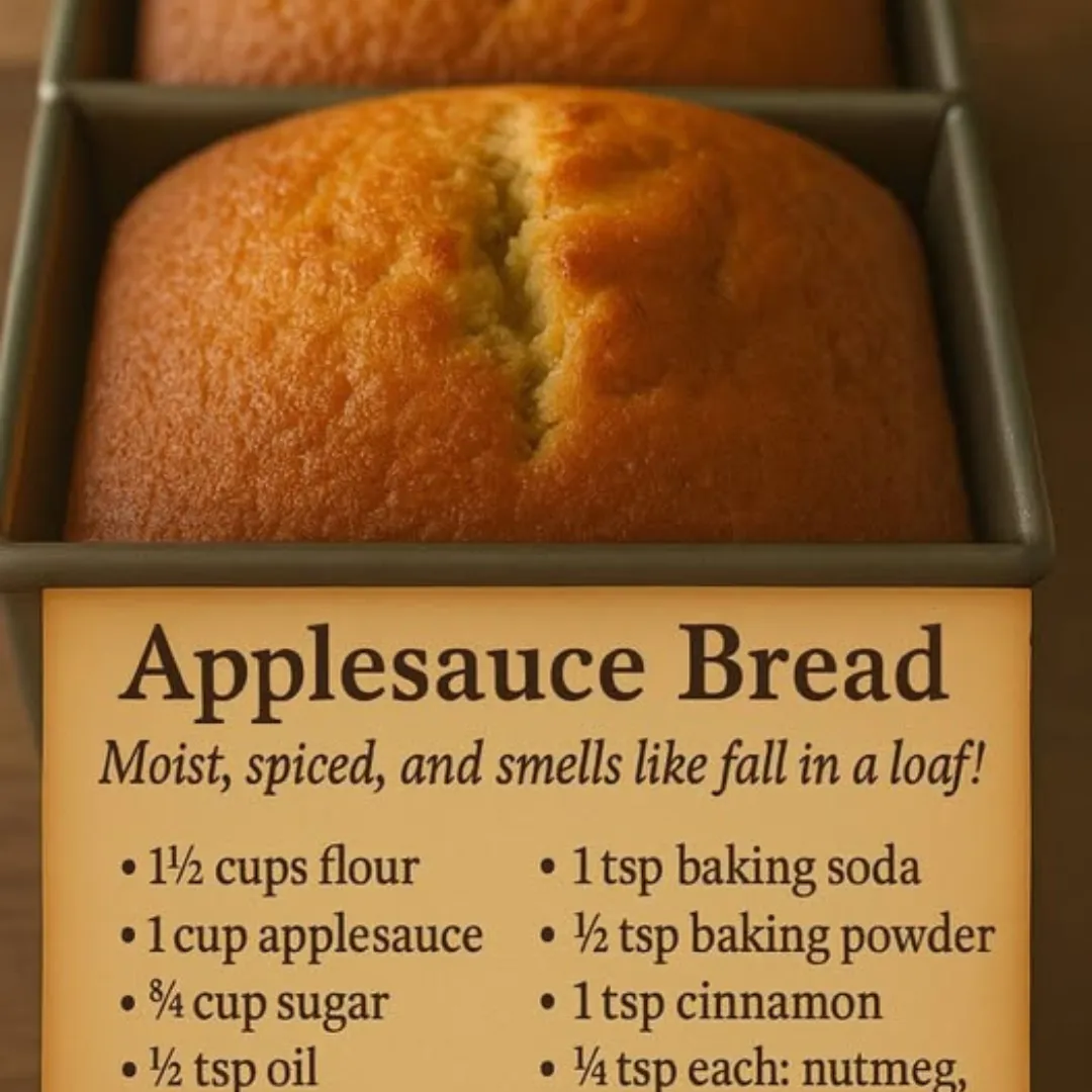Moist & Easy Applesauce Made Bread – No Mixer Needed!