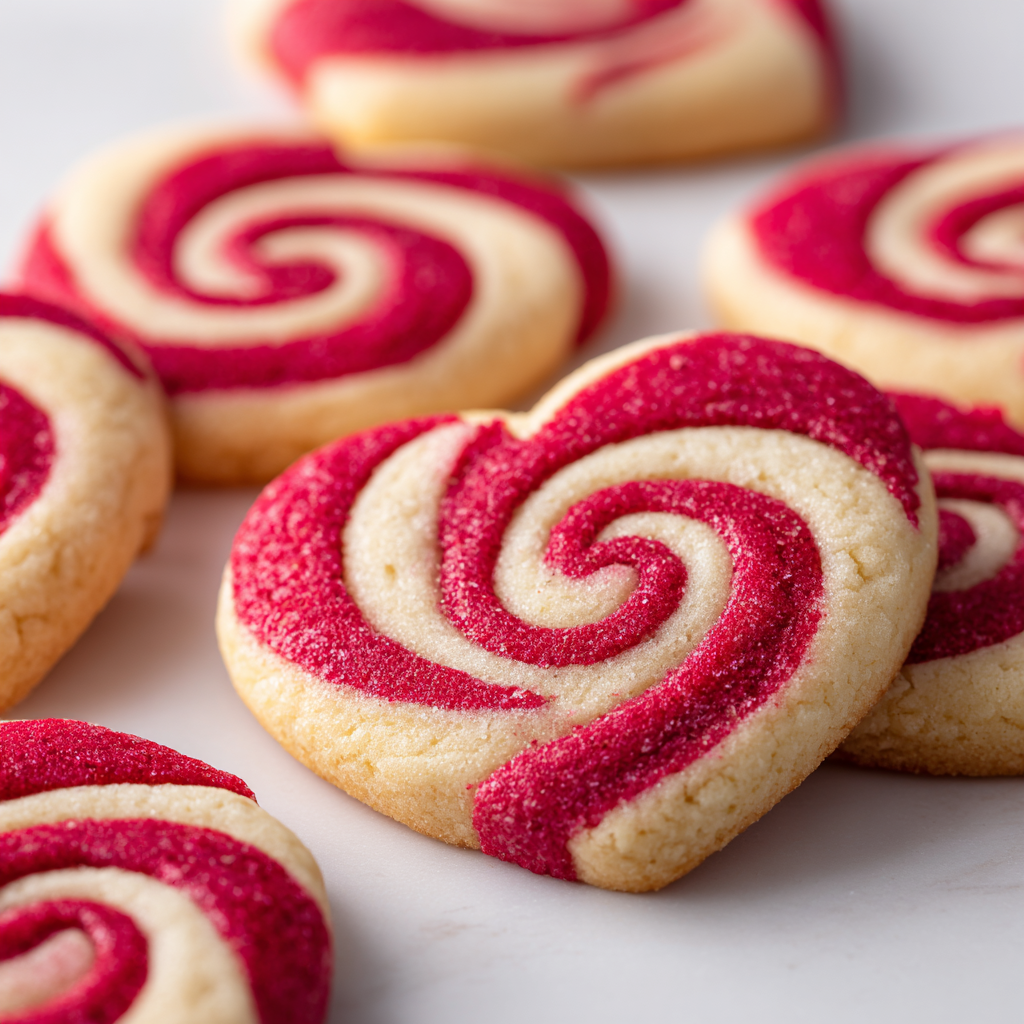 Sweet Valentine’s Day Swirl Cookies