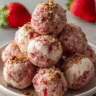 Strawberry Cheesecake Protein Balls : No-Bake, Low-Carb Snack