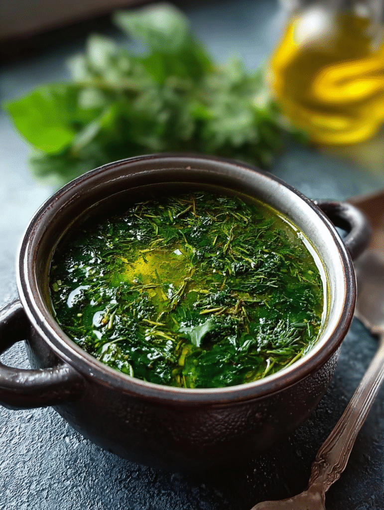 Spinach and Herb Broth: Delightful in Under 30 Minutes!