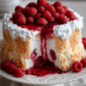 Raspberry Angel Food Cake