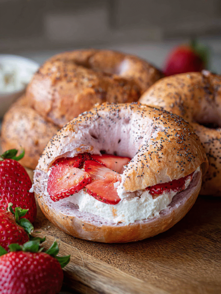 Strawberry Bagels Recipe