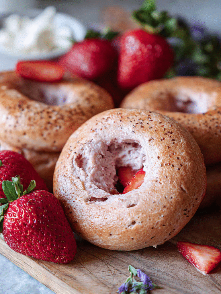 Strawberry Bagels Recipe