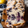 Sourdough Blueberry Quick Bread